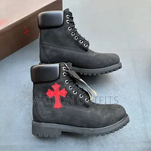 3 Designs Timberland Chrome Heart Brand Men's Leather Boots