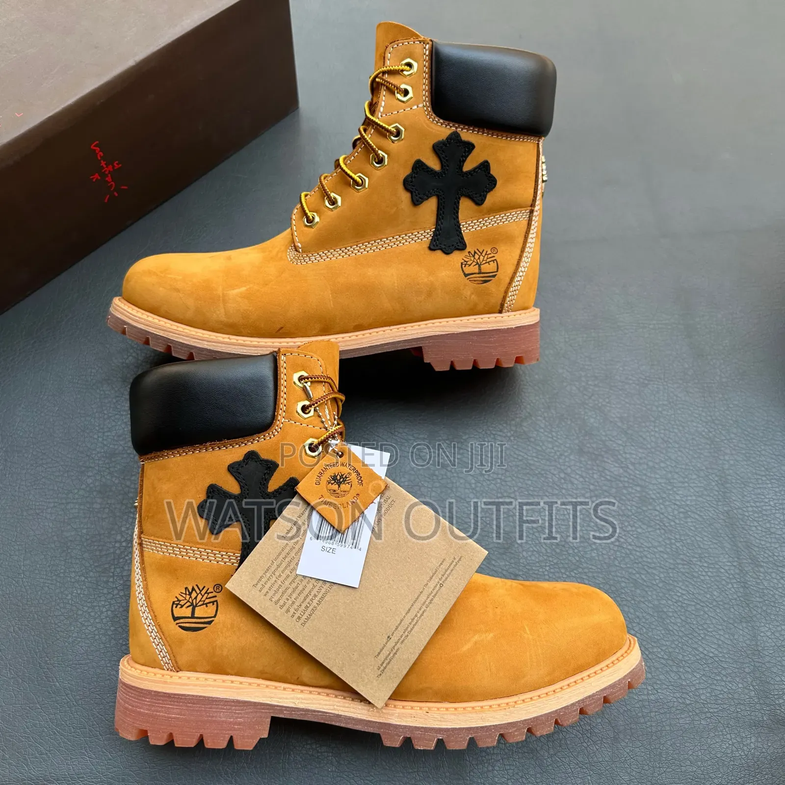 3 Designs Timberland Chrome Heart Brand Men's Leather Boots