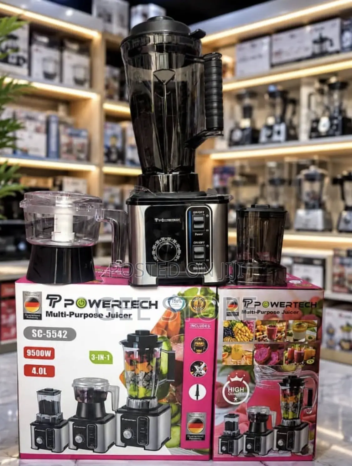 Powertech 3-in-1 Multi-Purpose Juicer and Blender (Model SC-5542)