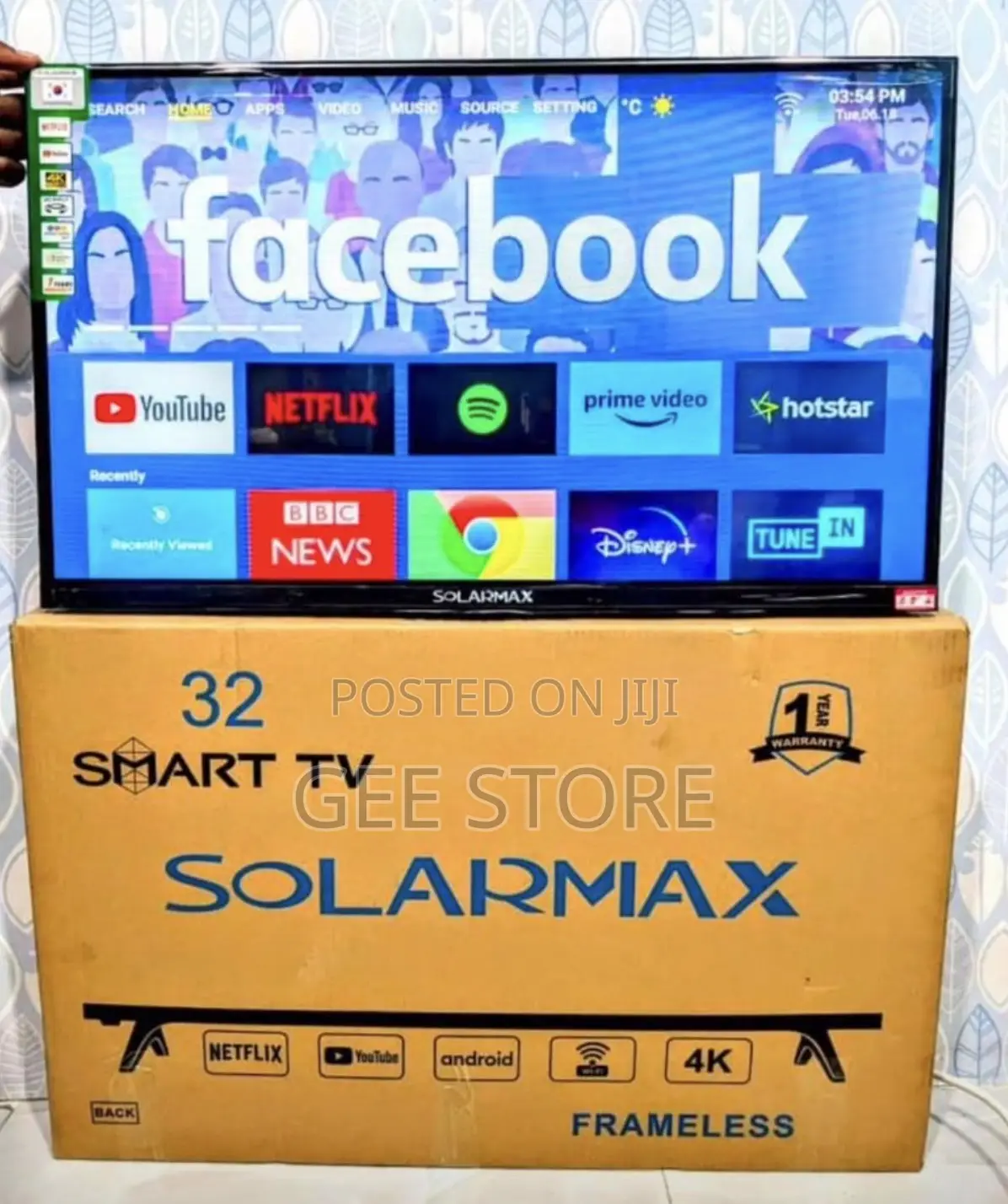 Solarmax Smart Frameless Inch 32