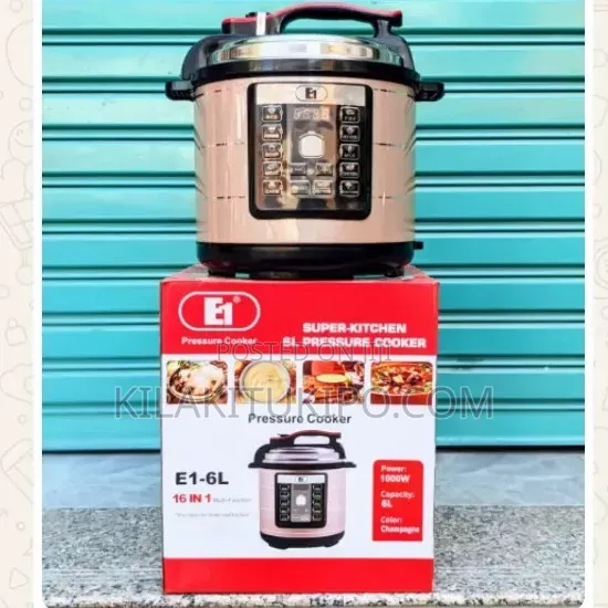 E1 Superkitchen Electric Pressure Cooker 6l