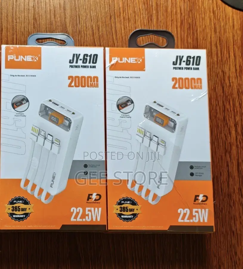 PUNEX JY-610 Polymer Power Bank 20000mAh