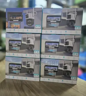 V380 Pro Dual-Lens Outdoor PTZ WiFi Security Cameras a Dual-Camera