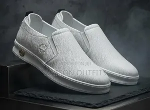 2 Colours White and Blue Timberland Brand Men's Leather Shoes Org