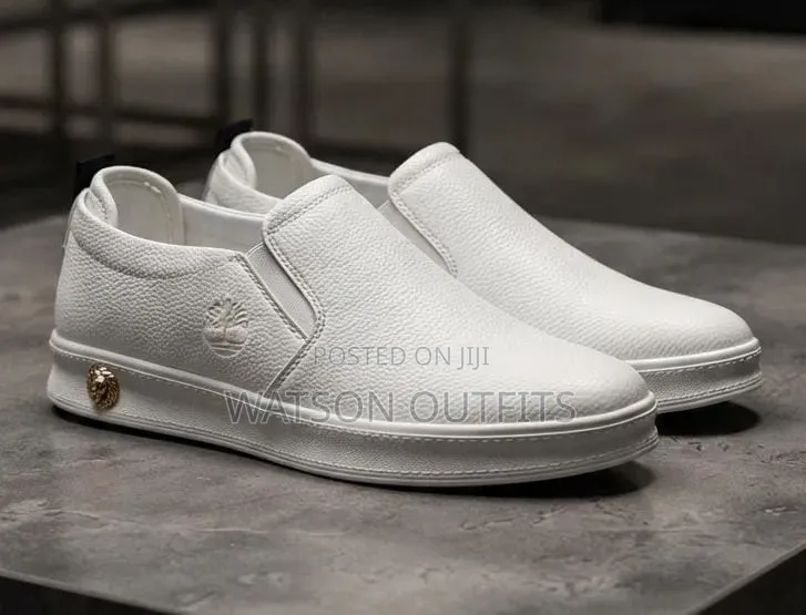 2 Colours White and Blue Timberland Brand Men's Leather Shoes Org
