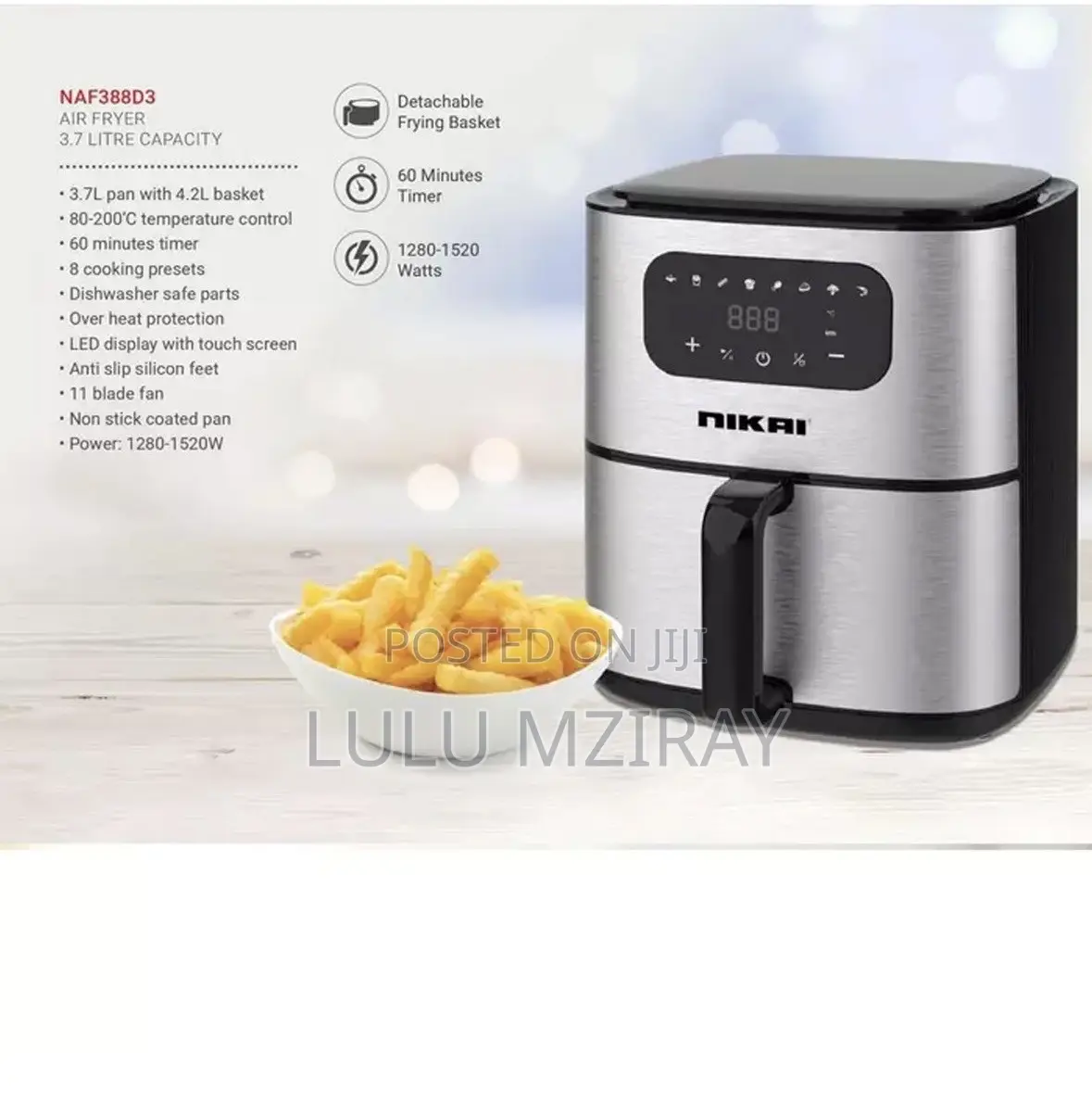 Nikai Airfryer 4.2litre