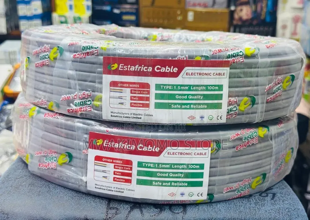 100-Meter Roll of 1.5mm2 Estafrica Cable Electronic Wiring