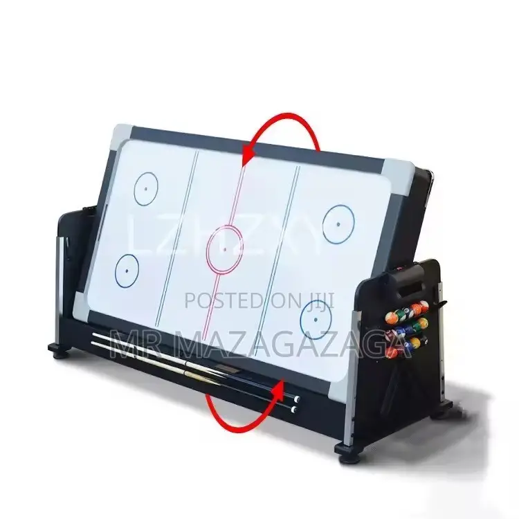 New Multi-Functional 4-in-1 Pool Table Ice Hockey Adult