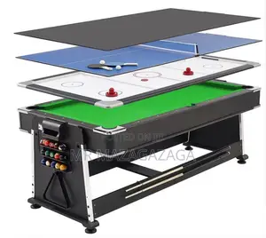 New Multi-Functional 4-in-1 Pool Table Ice Hockey Adult