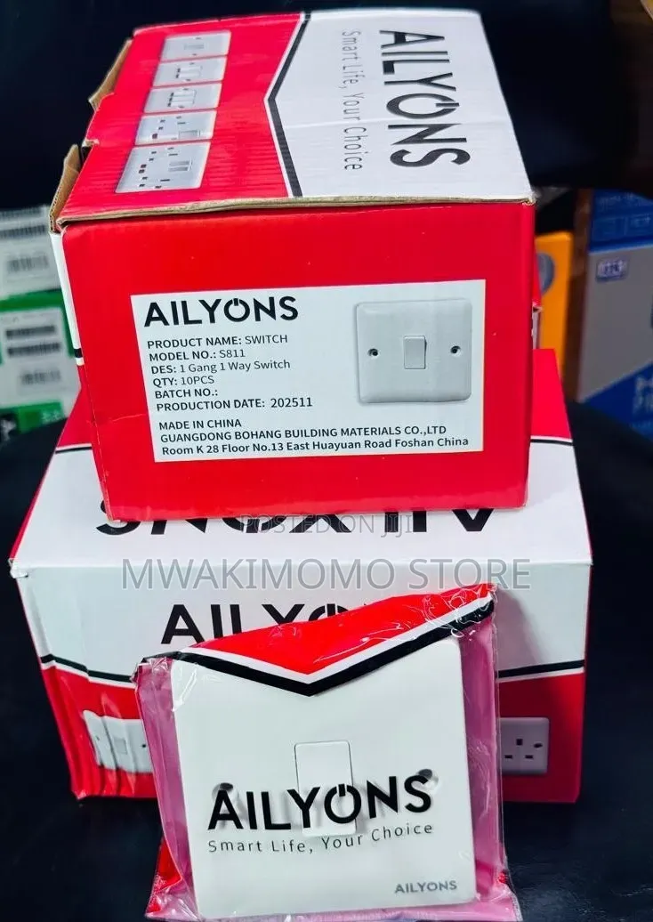 Ailyons S811 1 Gang 1 Way Switch: