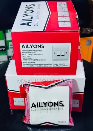 Ailyons 2-Gang 1-Way Wall Light Switches.