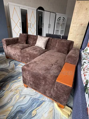 Sofa L Shape Quality Color Chocolate