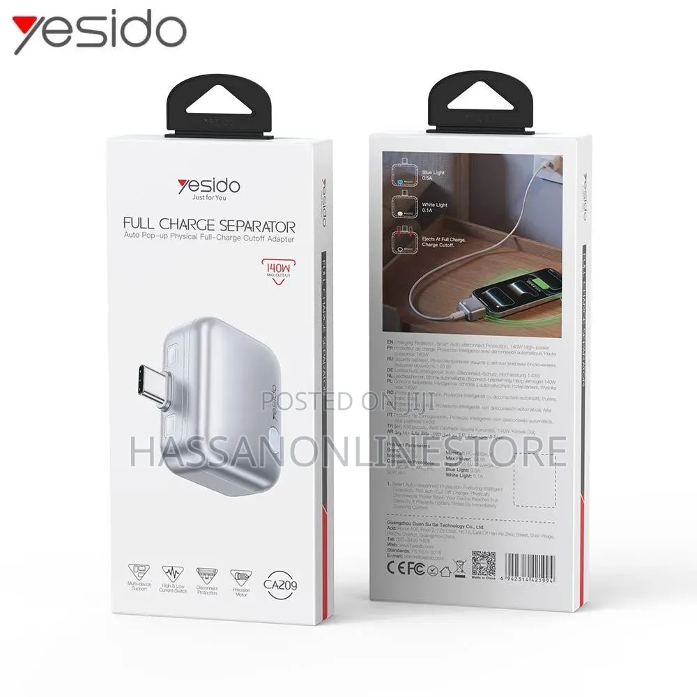 Yesido 140W CA209 Full Charge Separator