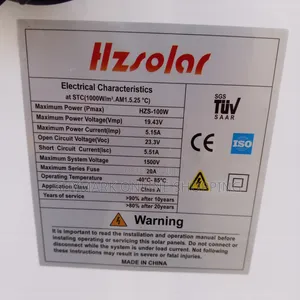Hzsolar Panel Mono 18V 100W