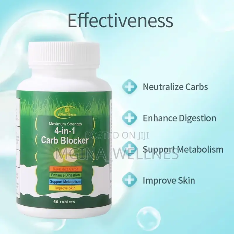 Maximum Strength 4-in-1 Carb Blocker (60 Tablets)