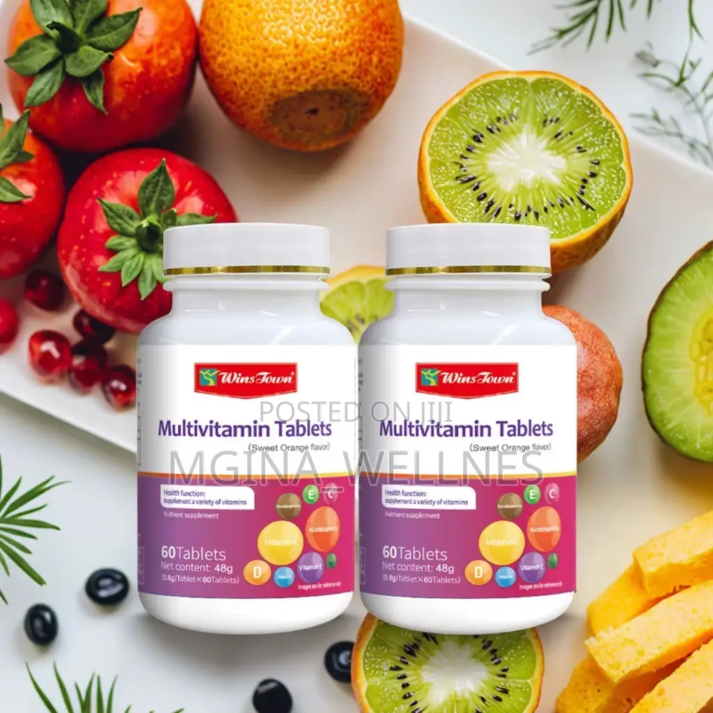 Multivitamin Tablets (Sweet Orange Flavor) – 60 Tablets