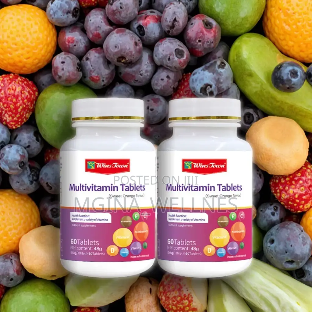 Multivitamin Tablets (Sweet Orange Flavor) – 60 Tablets