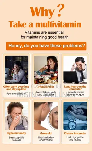 Multivitamin Tablets (Sweet Orange Flavor) – 60 Tablets