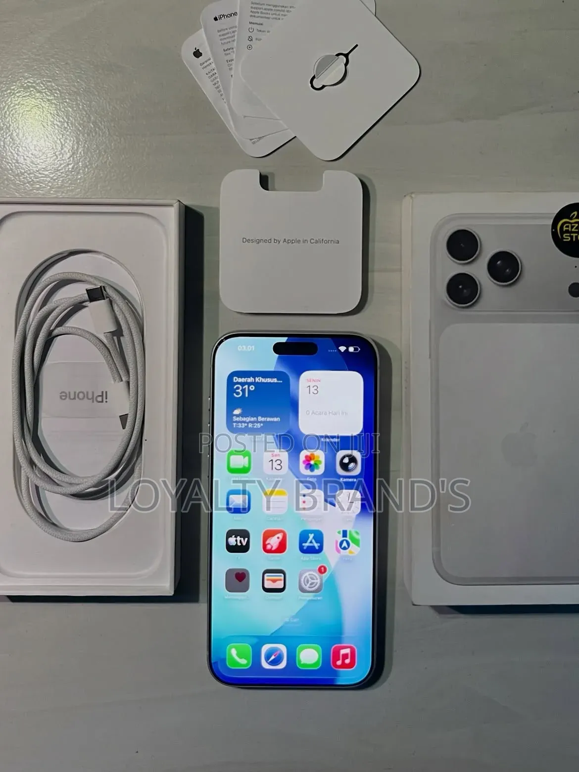 New Apple iPhone 17 Pro Max 1 TB Silver