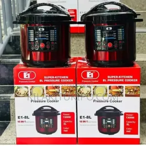 8l E1 Pressure Cooker 1300w Super Kitchen