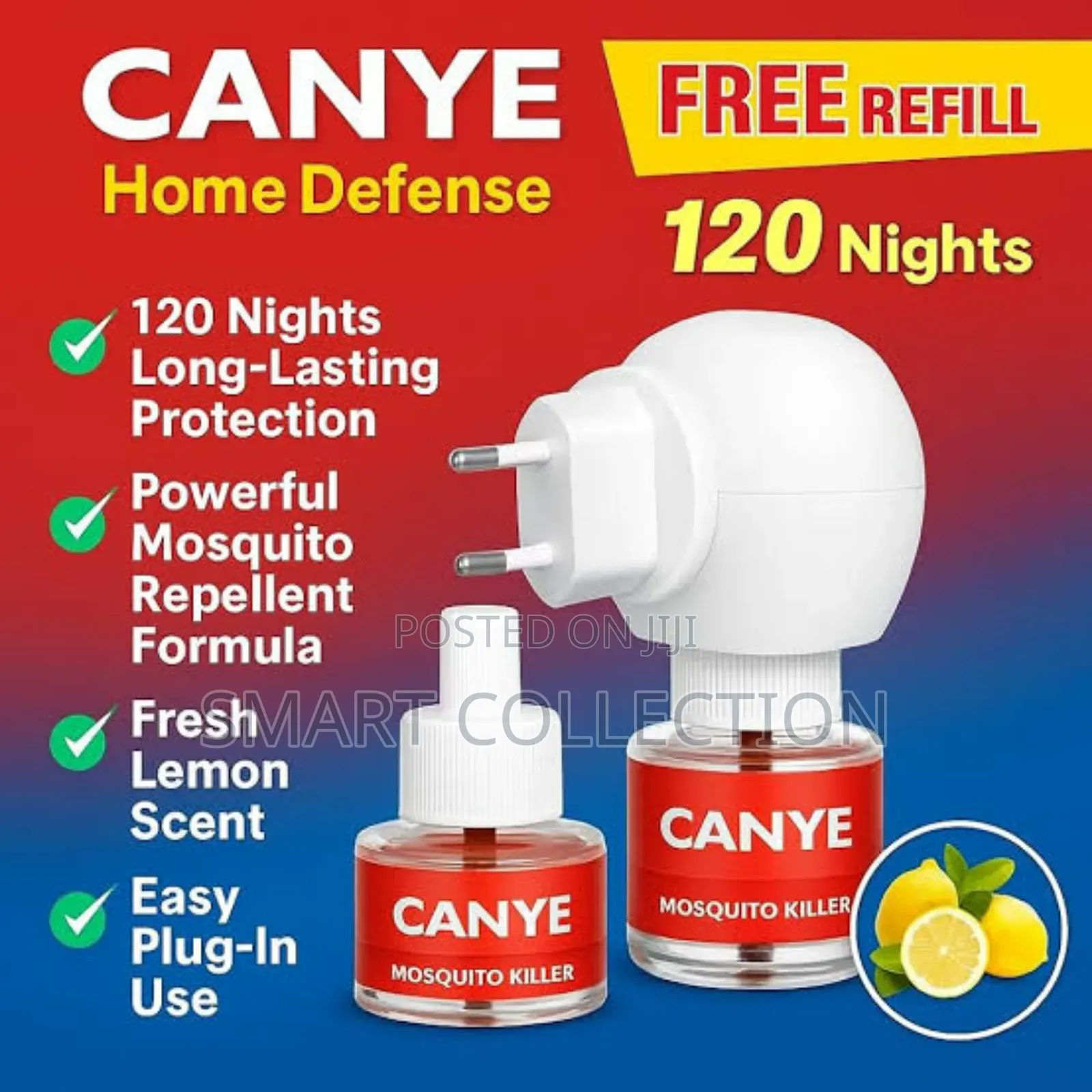 Canye Mosquito Diffuser With Double Liquid Bottles for 120 Nights
