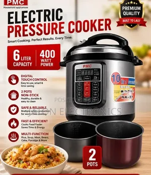 PMC Pressure Cooker 6 Liter 2 Pots 400watts