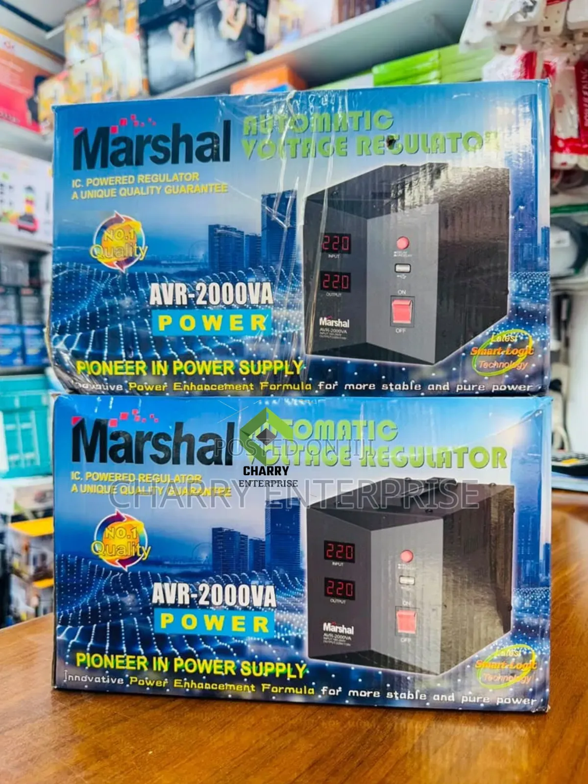 MARSHAL STABILIZER 2000W Automatic Voltage Regulator Digital Display