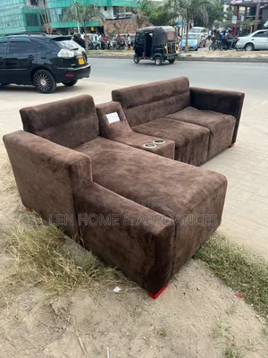 Sofa Zuri Kabisa La L Shape Chocolate Color