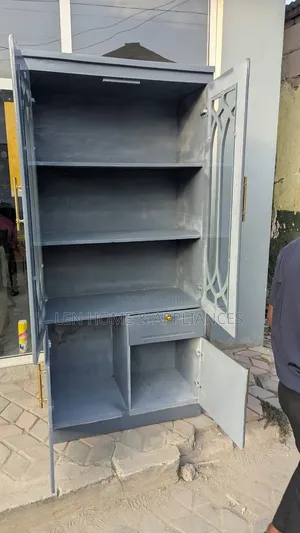 Kabati La Vyombo Color Gray Milango Miwili
