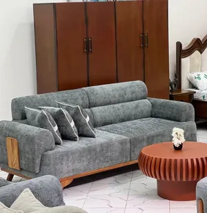 Modern Sofa Sets Za 3,2,1,1 Crafted From Mninga Wood