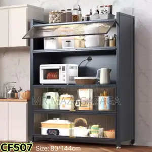 Simple Bold Kitchen Shelves Cabinet