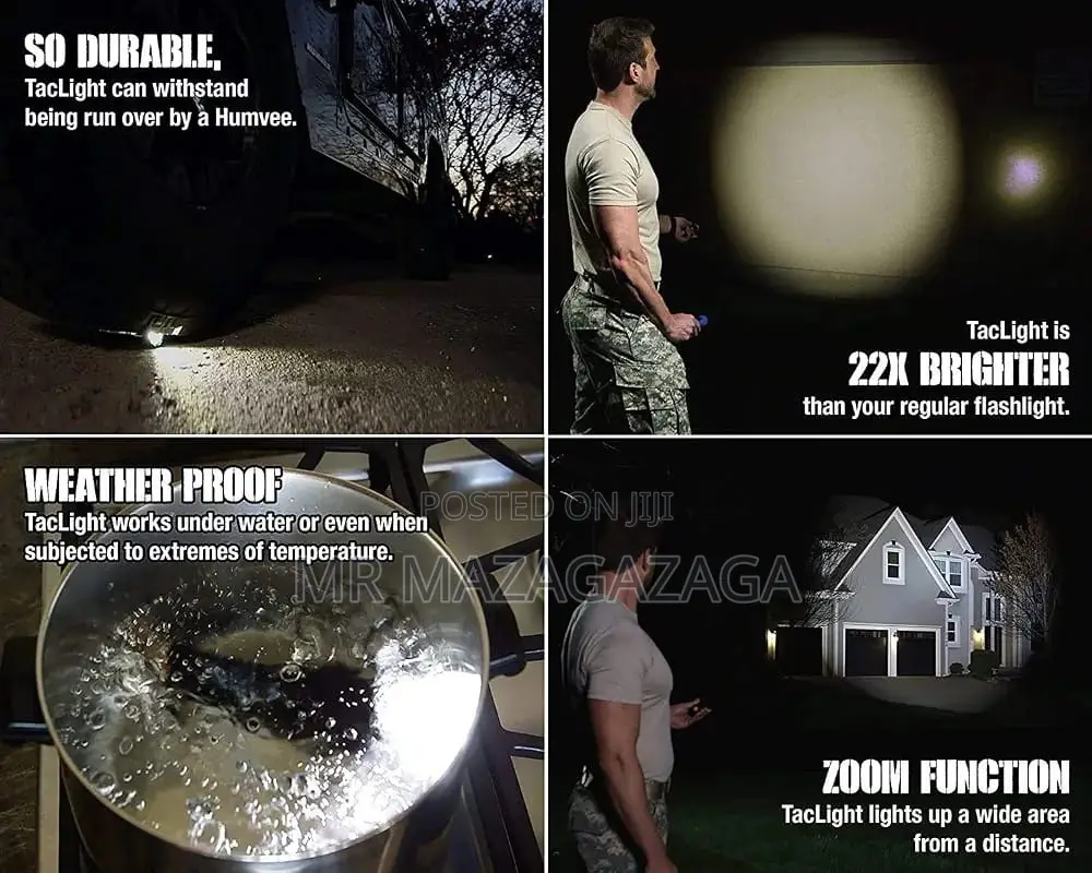 T6 Tactical Military LED Powerful Flashlight