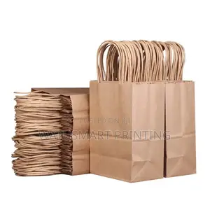 Paper Bags With Handles (Plain) Are Available .