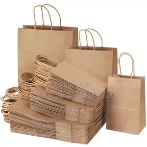 Paper Bags With Handles (Plain) Are Available .