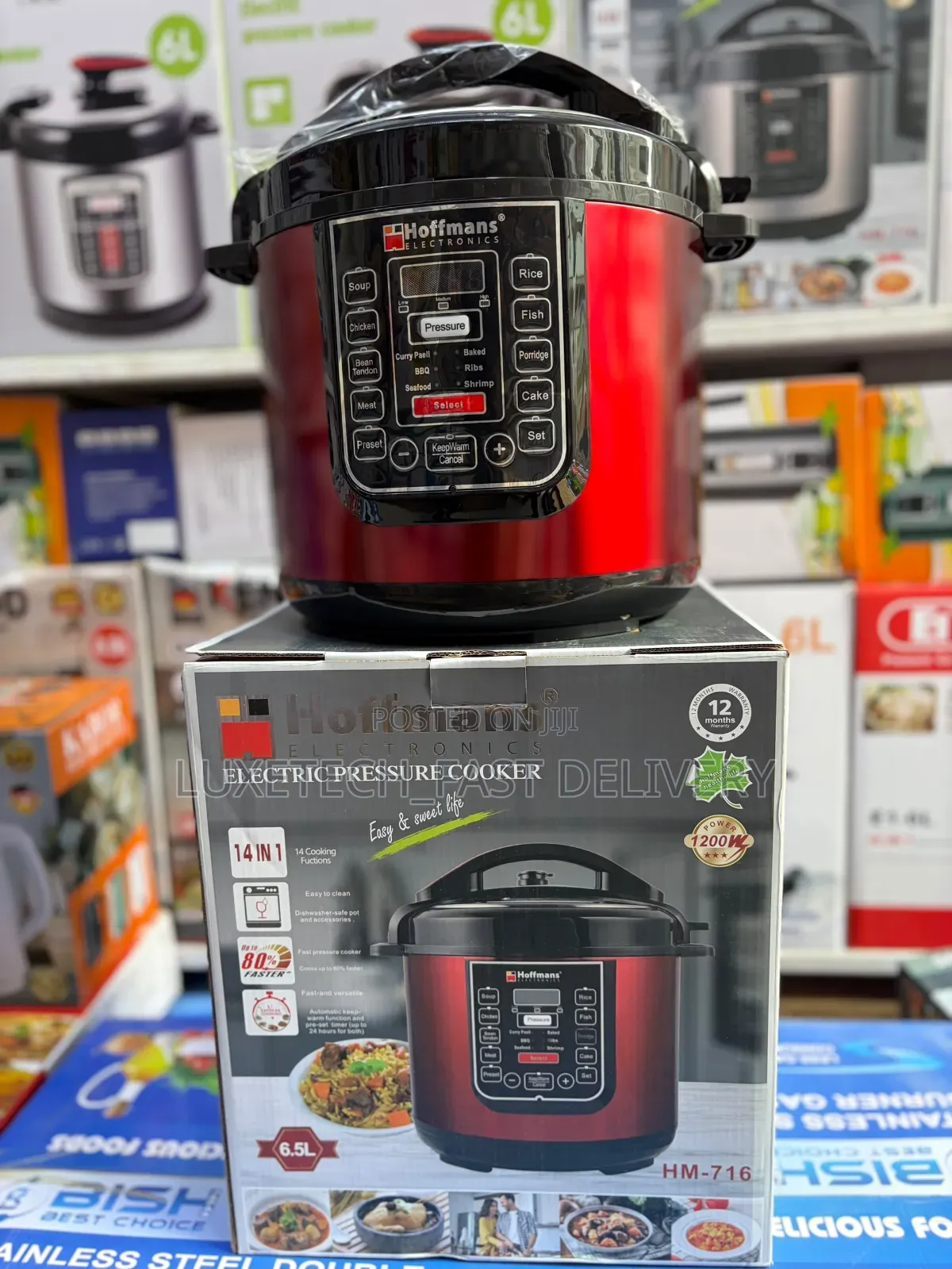 Hoffmans 14-in-1 Digital Electric Pressure Cooker 6.5L