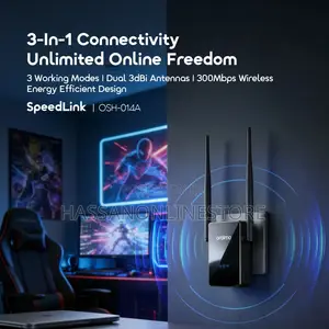 Oraimo SpeedLink Access Point, Repeater Router 3-in-1 Range Extender