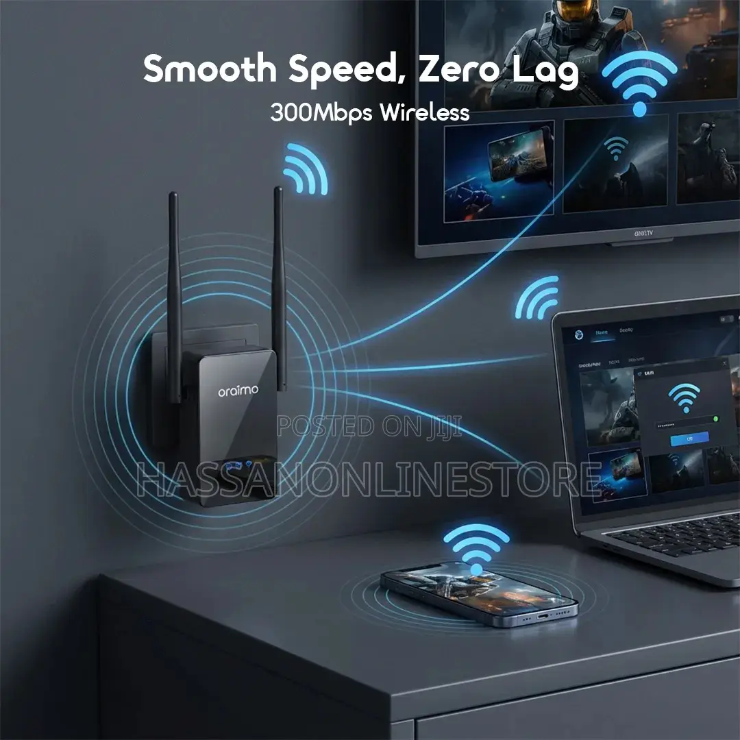 Oraimo SpeedLink Access Point, Repeater Router 3-in-1 Range Extender