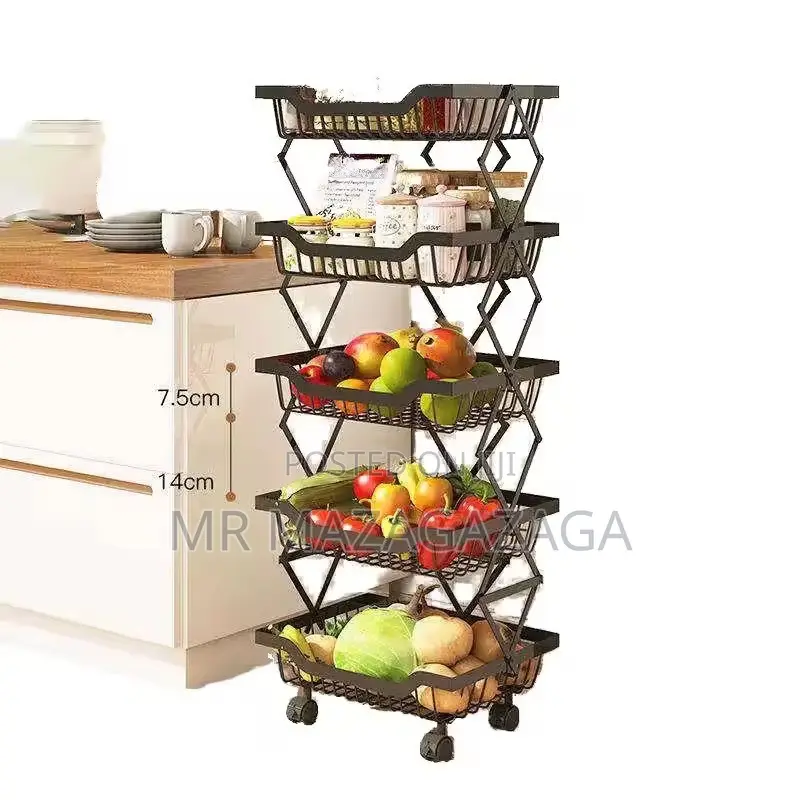 Fruit Vegetable Storage Basket 5 Tiers