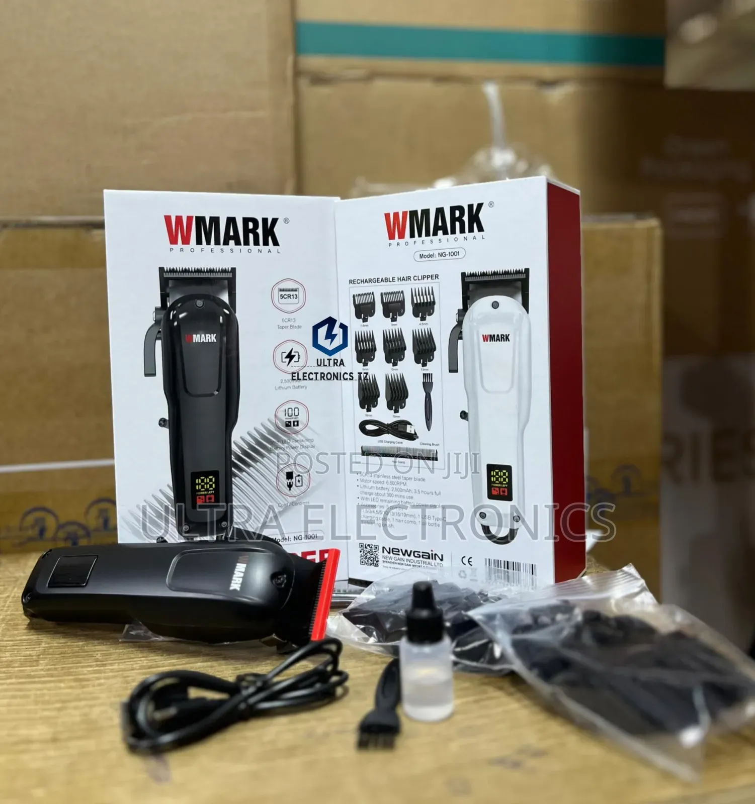 WMARK Rechargeable Hair Clipper With Battery Display