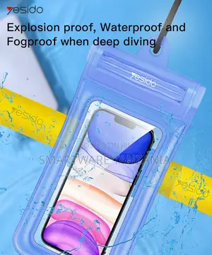 Yesido Waterproof Phone Case With Lanyard, 20M Depth, PVC Material