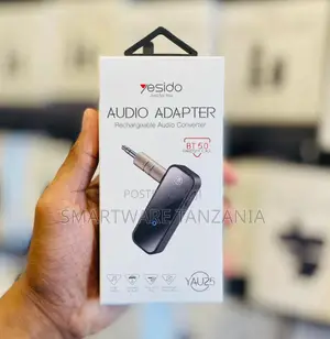 Yesido Rechargeable Audio Adapter, 3.5mm to Bluetooth 5.0 Converter