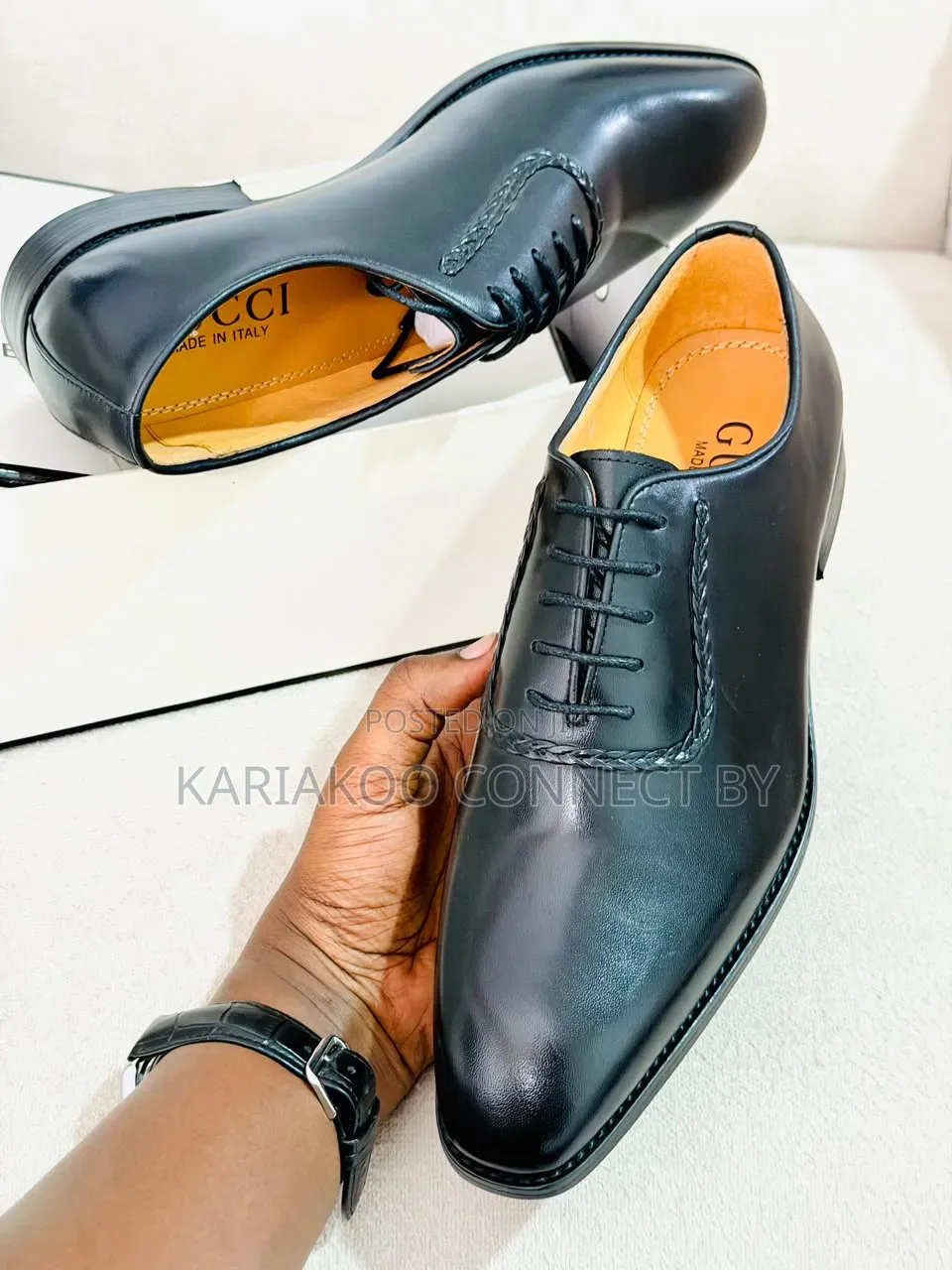 Gucci Executive Leather Oxfords