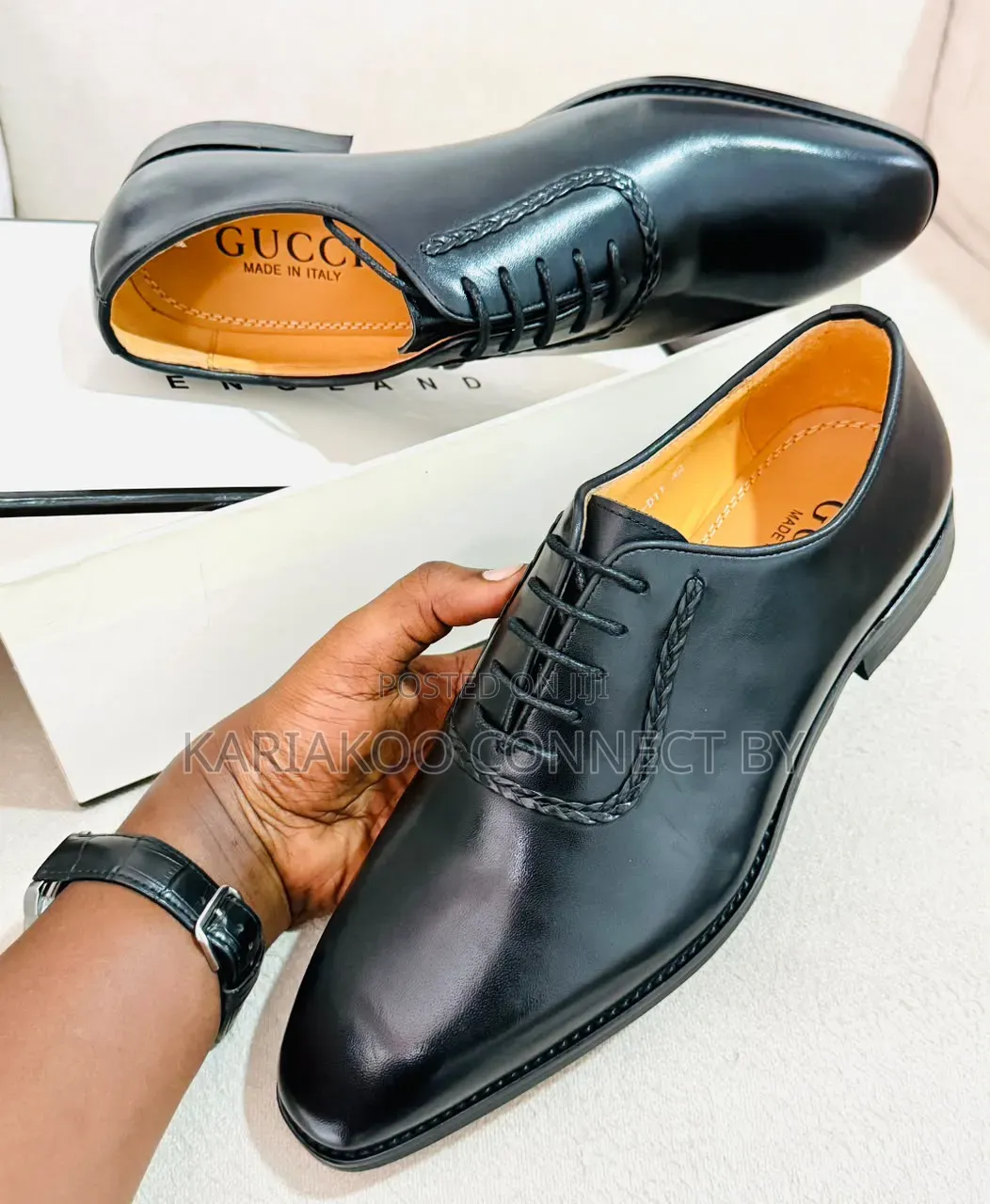 Gucci Executive Leather Oxfords