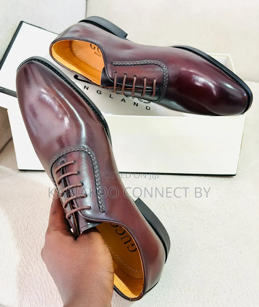 Gucci Executive Leather Oxfords