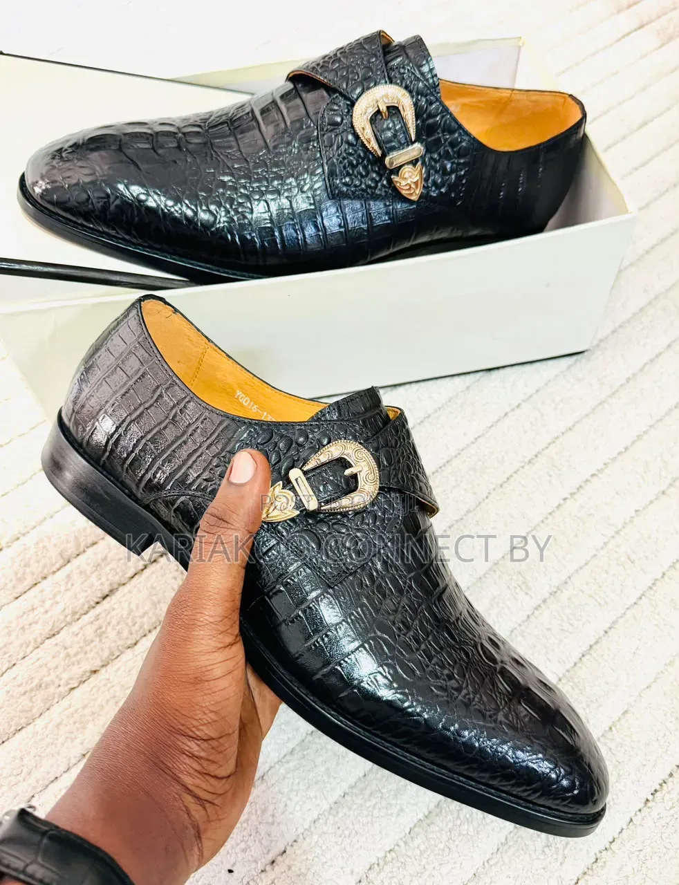Clarks Crocodile Embossed Monk Strap Collection!