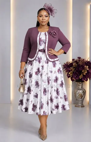 Elegant 2-Piece Floral Dress Set