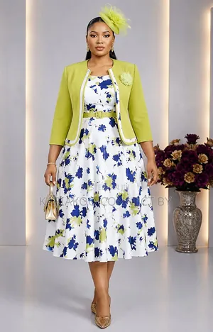 Elegant 2-Piece Floral Dress Set