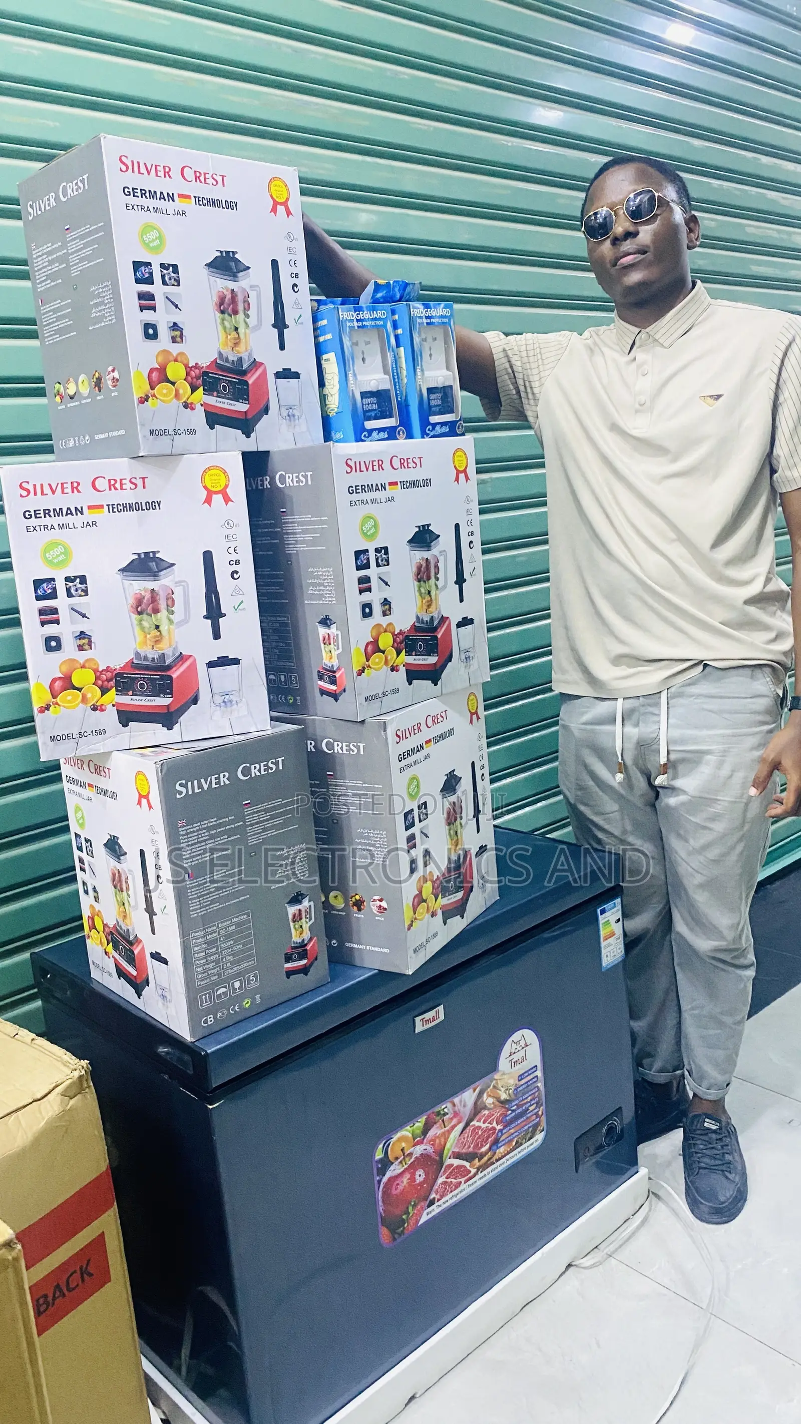 Tmall Freezer 130 Liter Free Blender 2.5 Liter,Fridge Guard Original