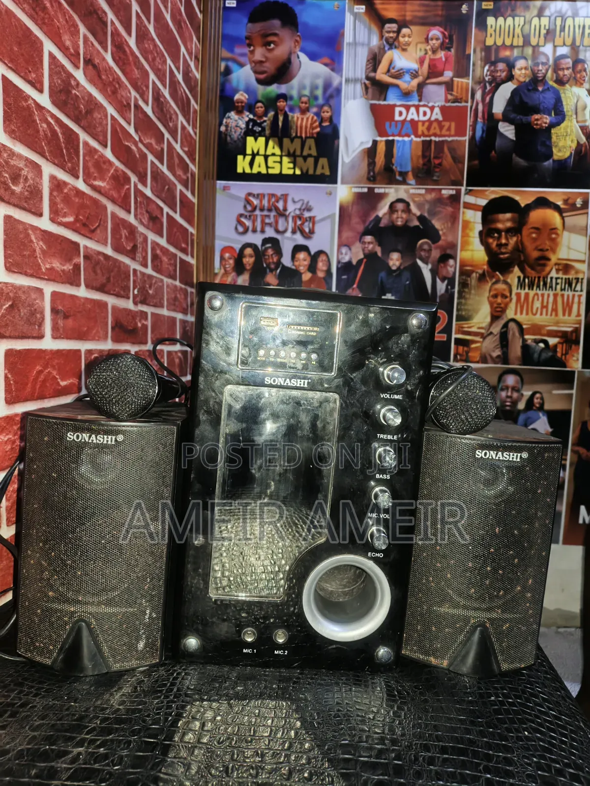 Sonashi Loudspeaker Subwoofer + Mic (Inafaa Shughuli) - TZS 150,000