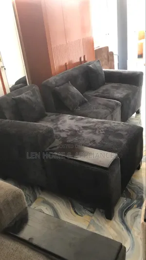 Sofa L Shape Color Black